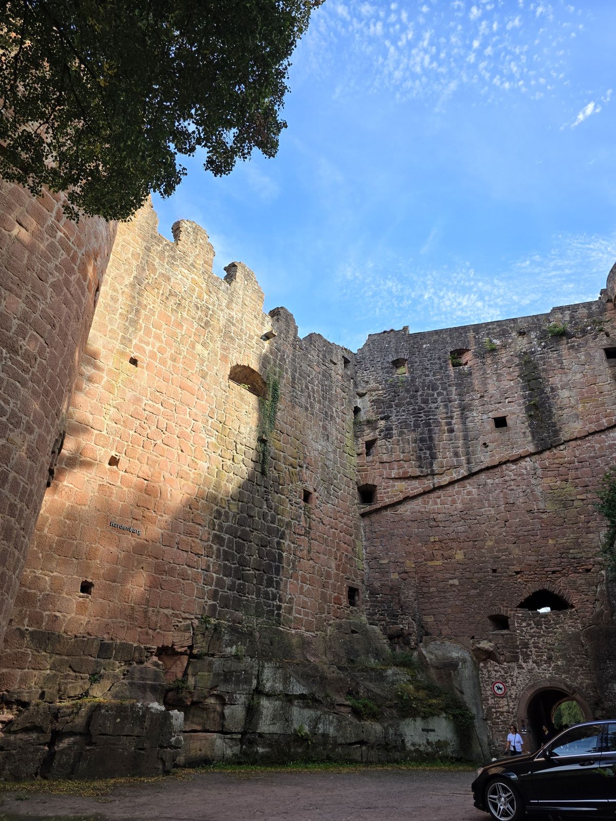 Castle ruin in Europe